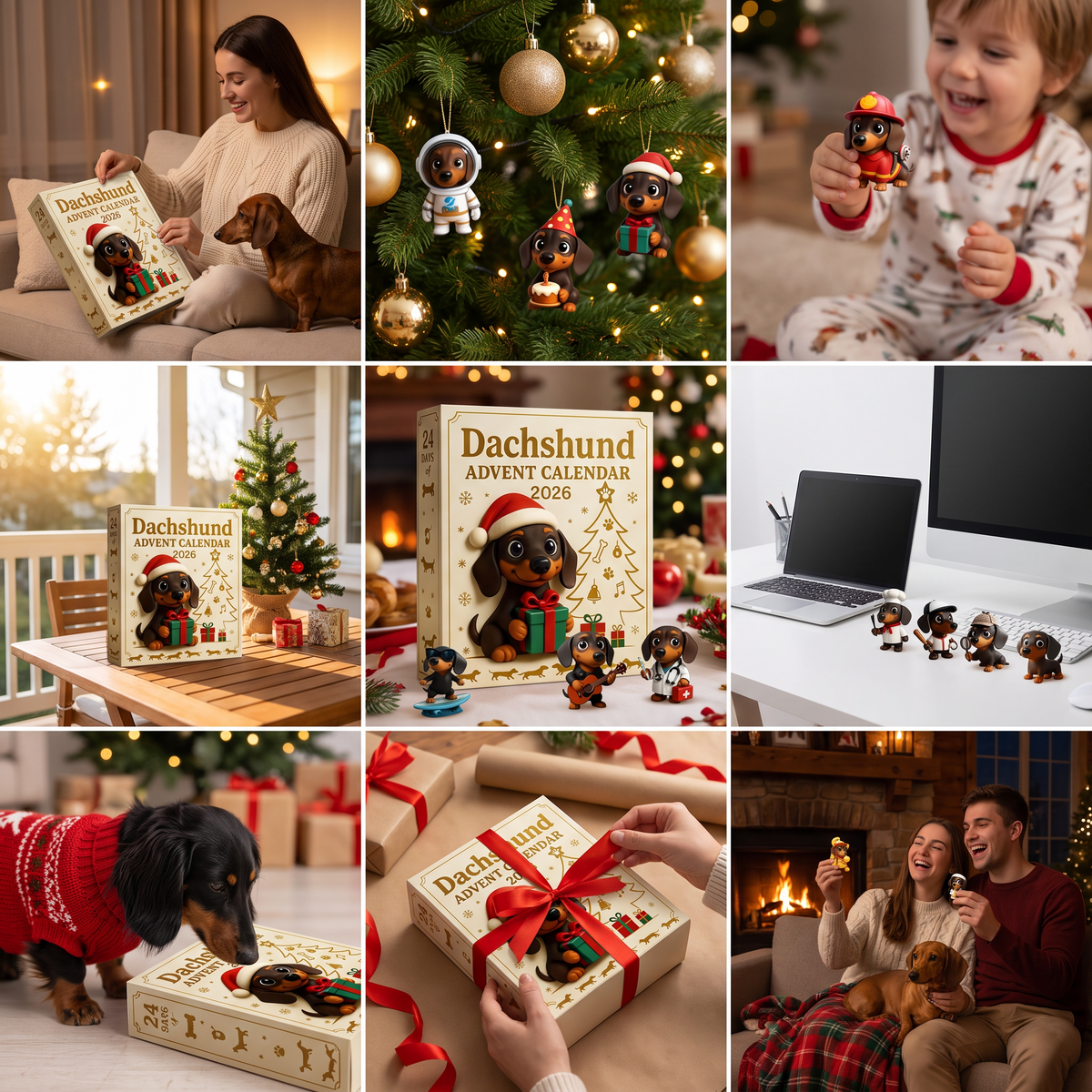 Doxie advent calendar in cozy homes